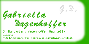 gabriella wagenhoffer business card